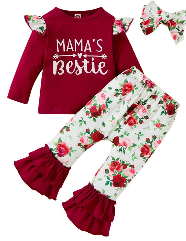 Mama's Bestie 3 pc outfit