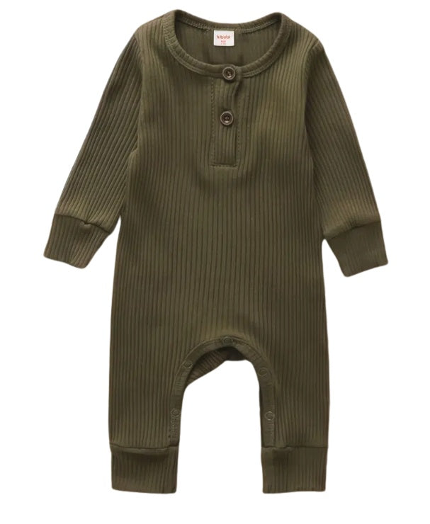 Boys Army Green Romper