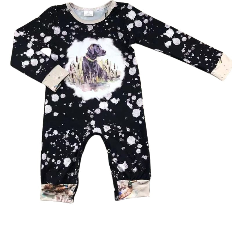 Hunting Dog Boys Romper