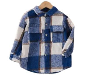 Plaid unisex shacket