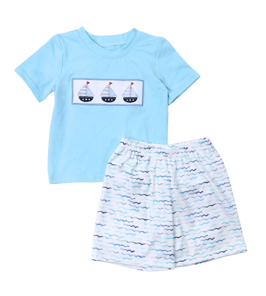 Setting Sail Boys 2 pc Outfit