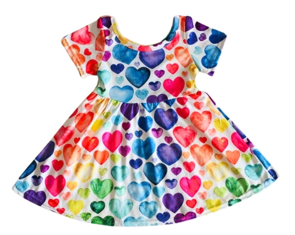 Colorful Hearts Dress