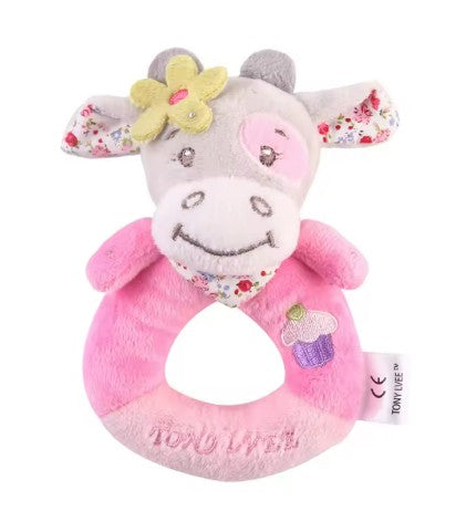 Pink Cow Rattle