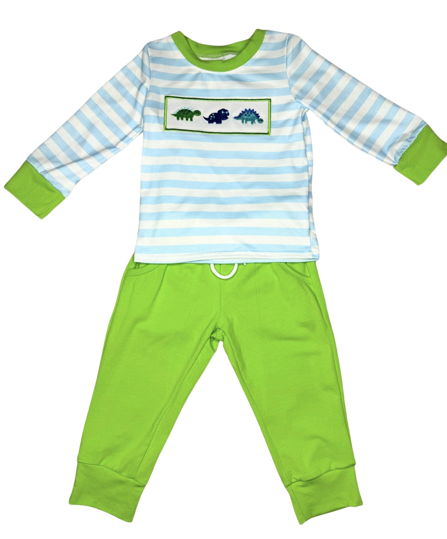 Boys Long Sleeve Dinosaur 2 pc Outfit
