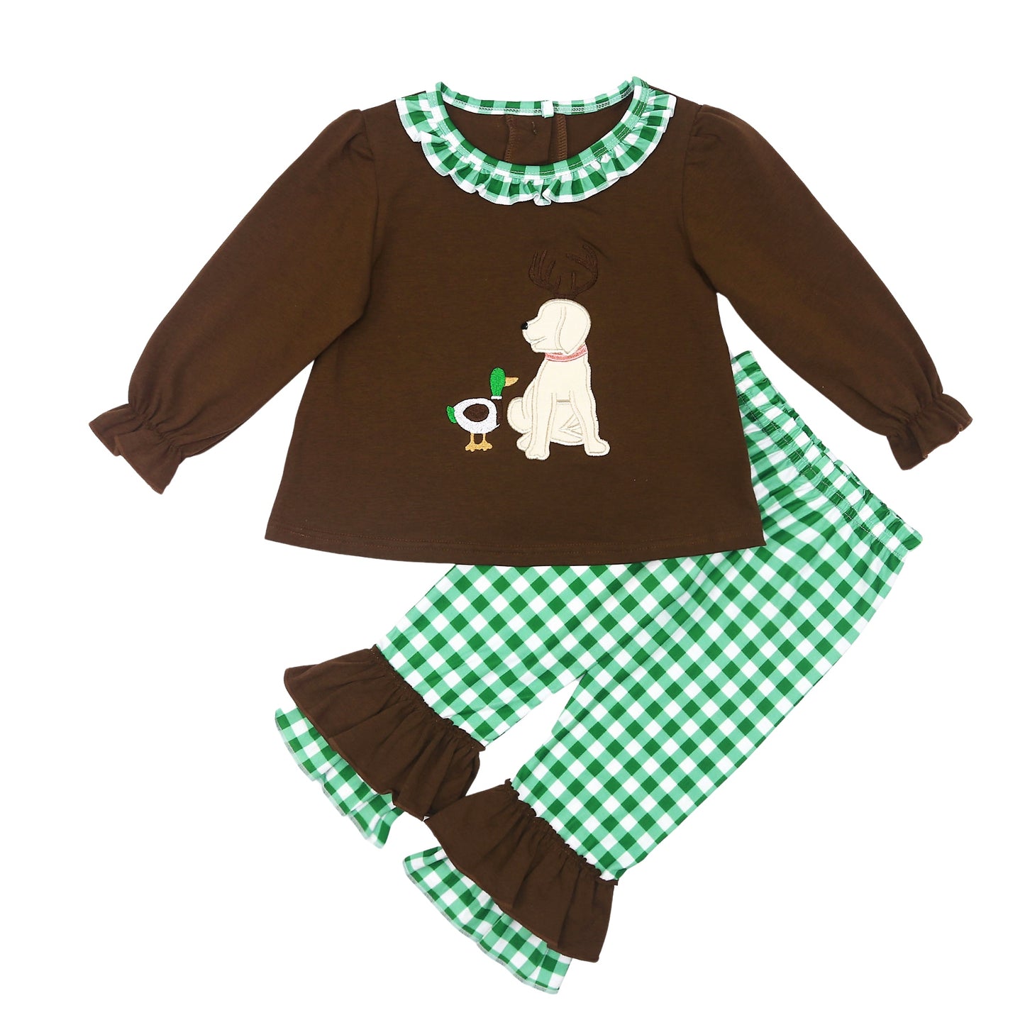 Mallard and Dog Girls 2 pc Outfit
