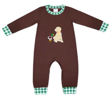 Mallard & Dog Boys Romper