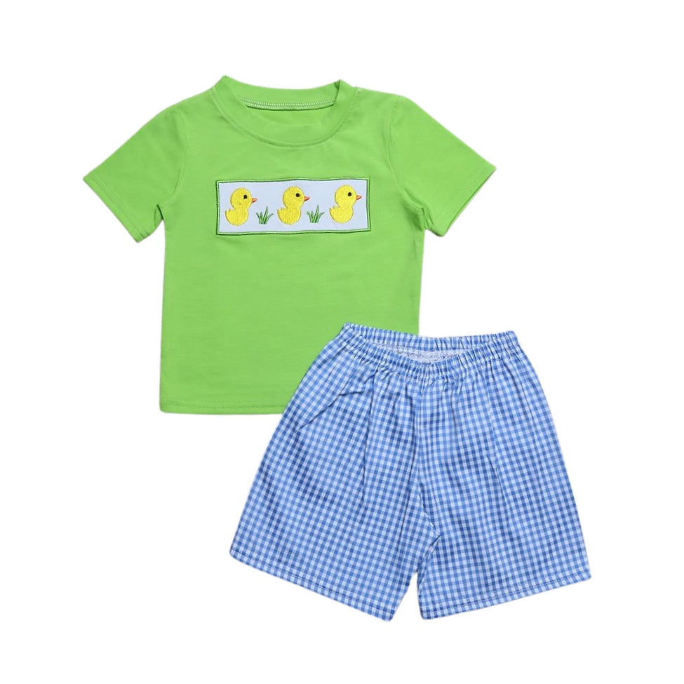 Ducks in a Row Boys 2 pc Outfit