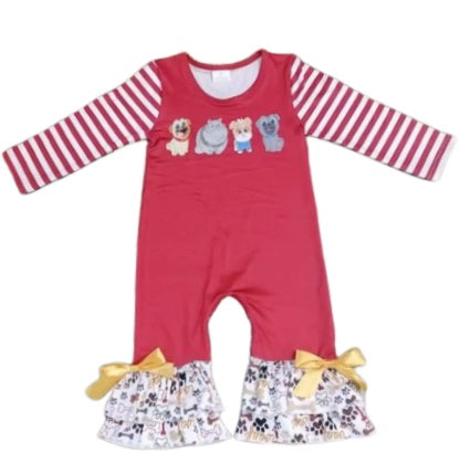 Pixie Puppy Girls Romper