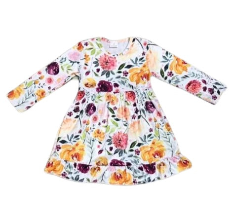 Long Sleeved Floral Dress