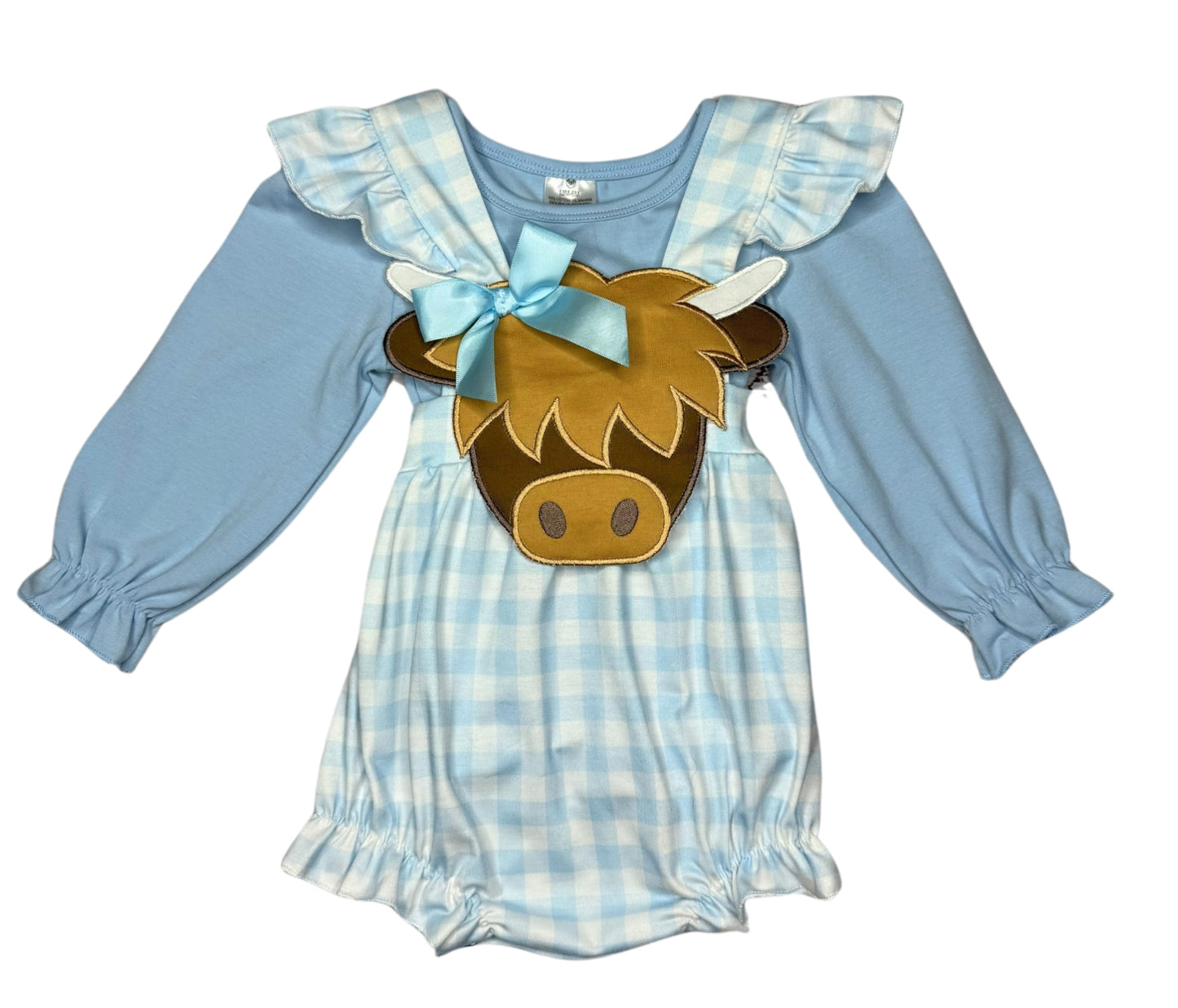 Highland Cow Girls Romper