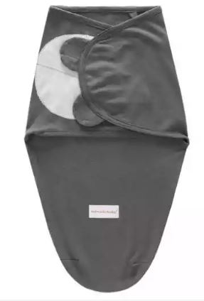 Charcoal Gray Velcro Swaddle