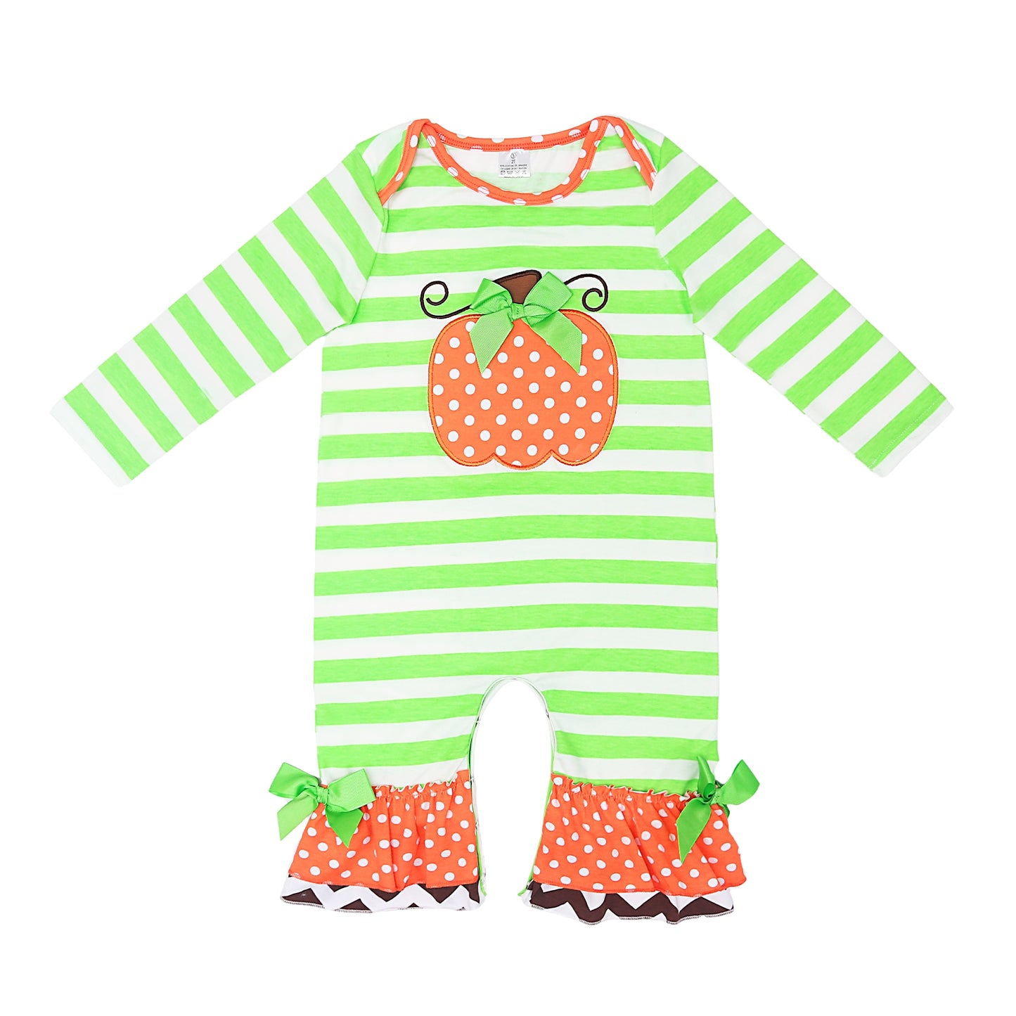 Pumpkin Fun Girls Romper