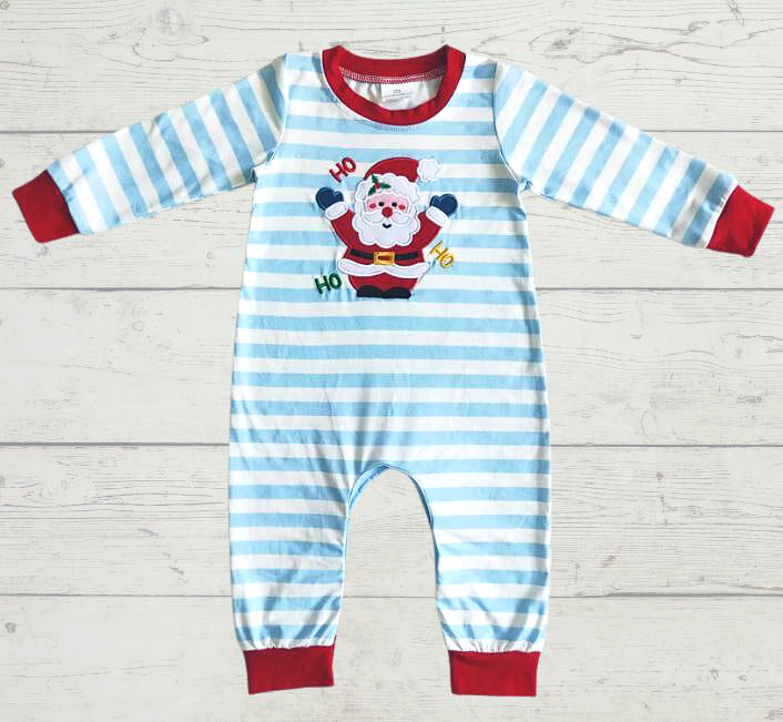 Boys striped Santa Romper