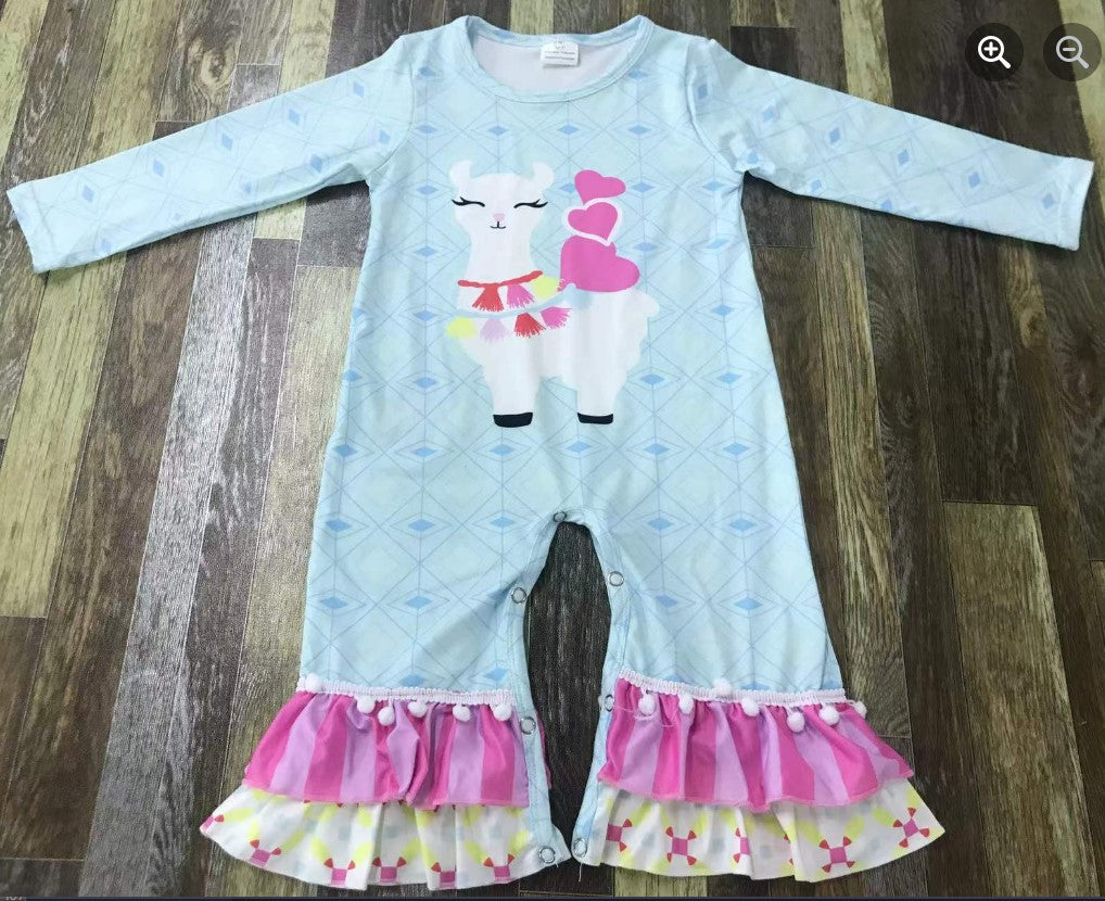 Llama drama romper