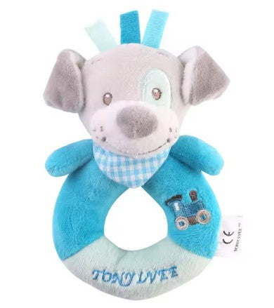 Blue Puppy Rattle