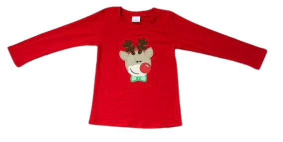 Christmas Reindeer Long-Sleeve Shirt