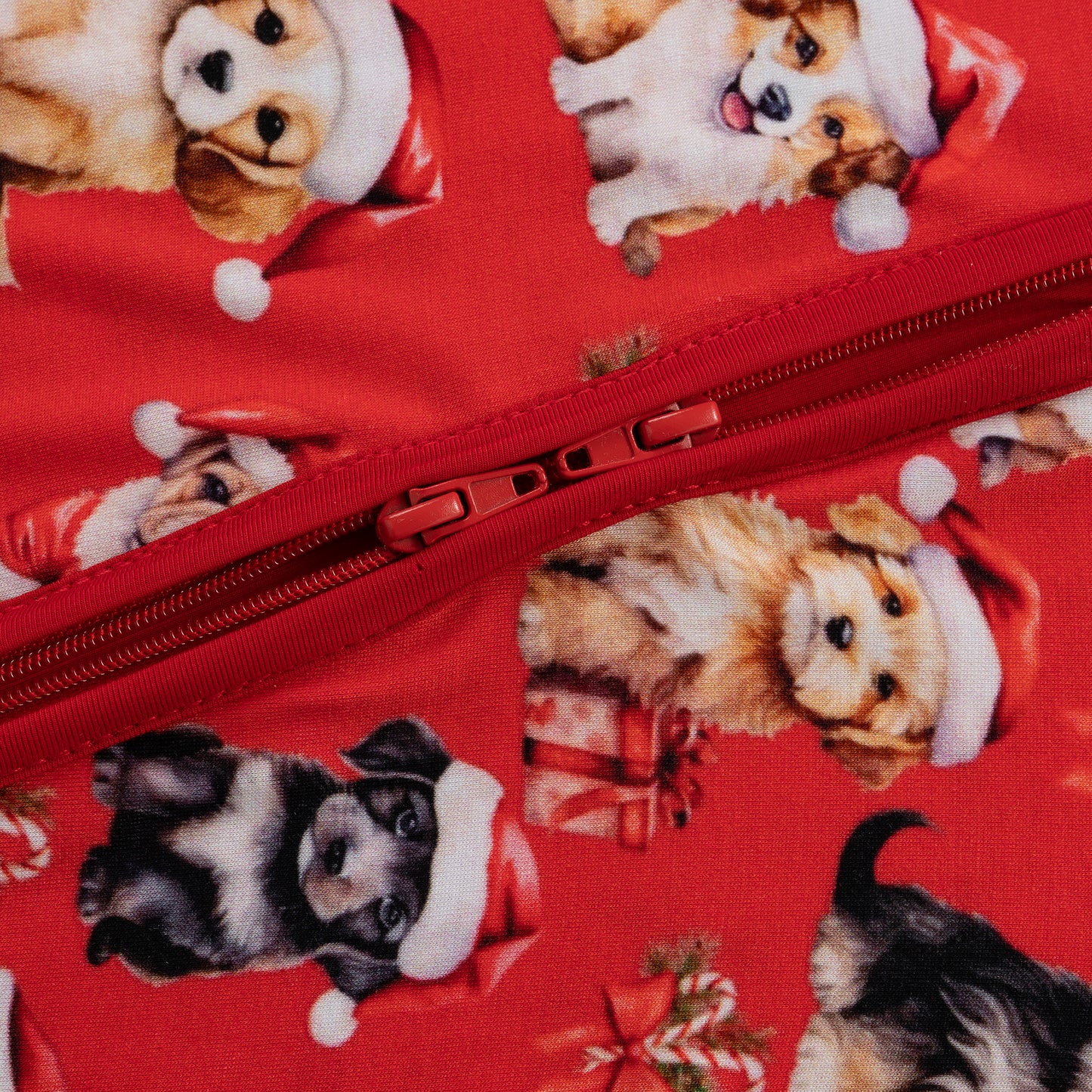 Santa Puppy Bamboo Baby Sleeper