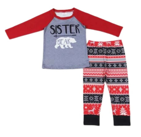 Sister Bear Pajama Set