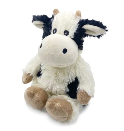 Warmies Jr Black and White Cow