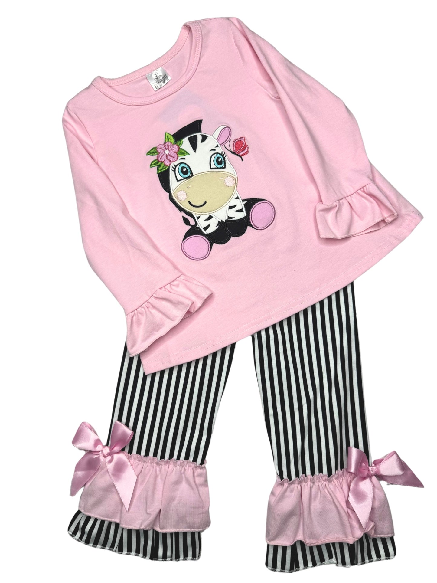 Zeppy Zebra Girls 2 pc Outfit