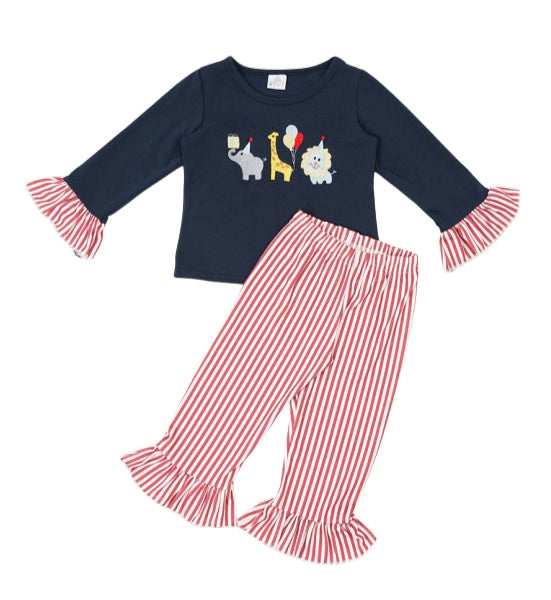Zoo Birthday Parade Girls 2 pc Outfit