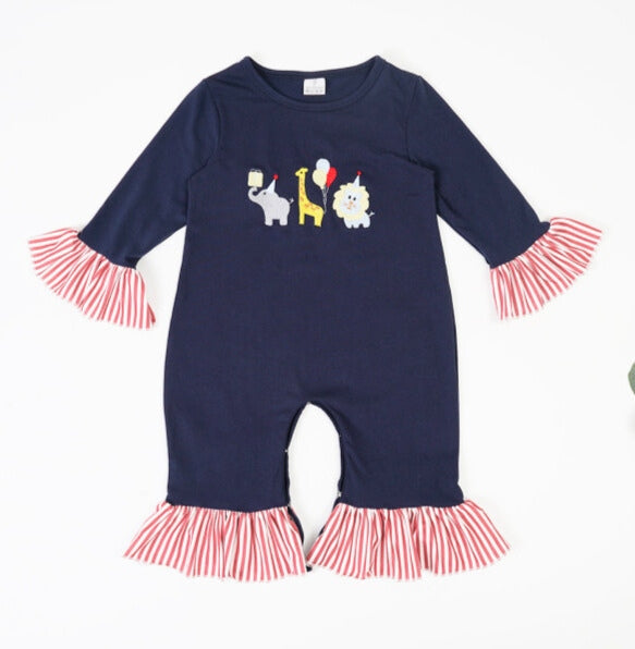 Zoo Birthday Parade Girls Romper