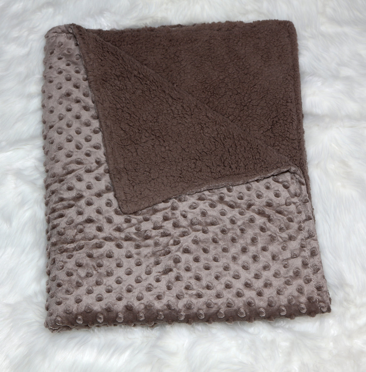 Coffee minky blanket