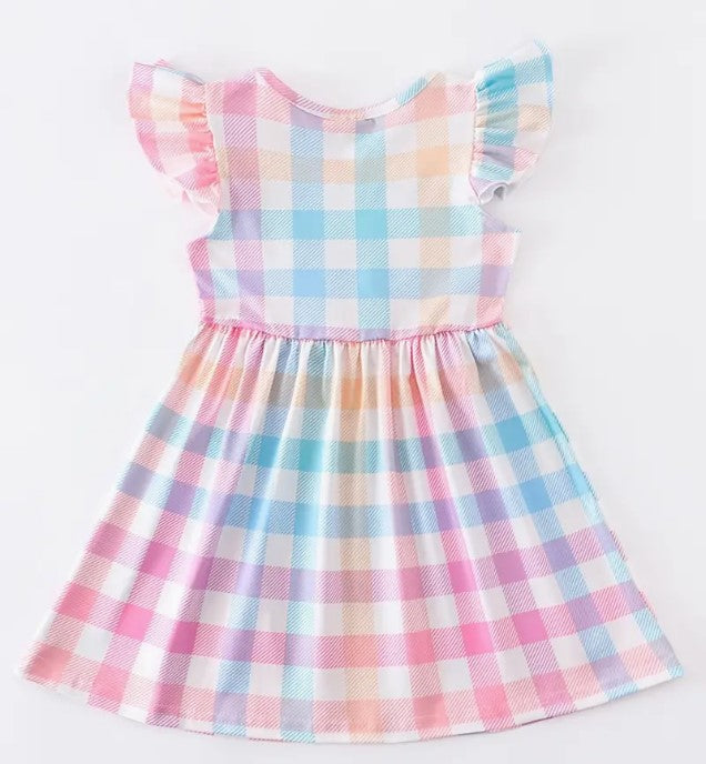 Melissa pastel plaid dress
