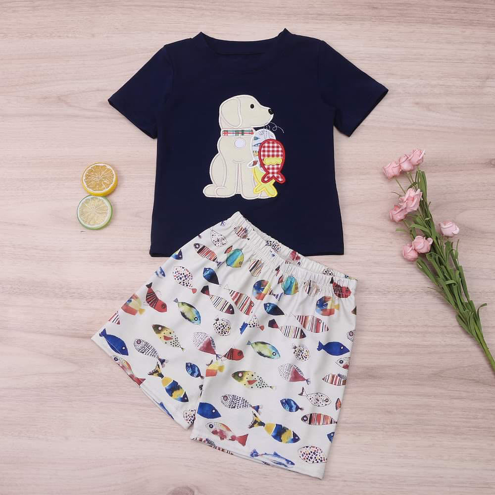 Gone Fishing boys 2 pc set