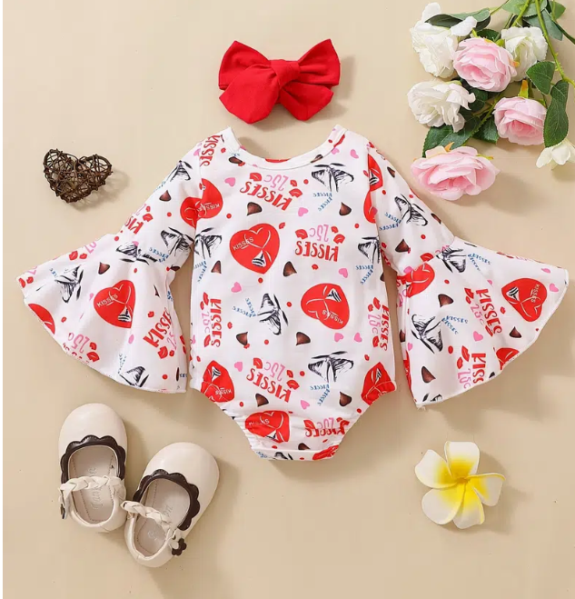 Girls kisses romper