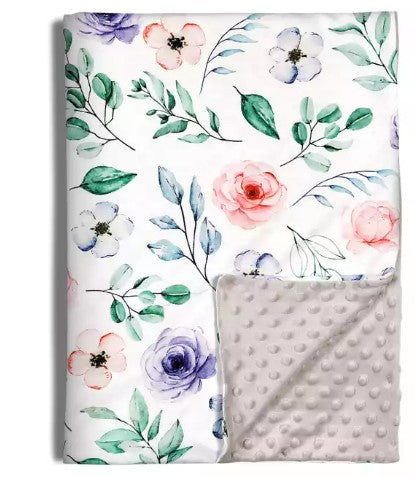 Floral baby blanket