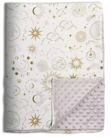 Sun and Moon baby blanket