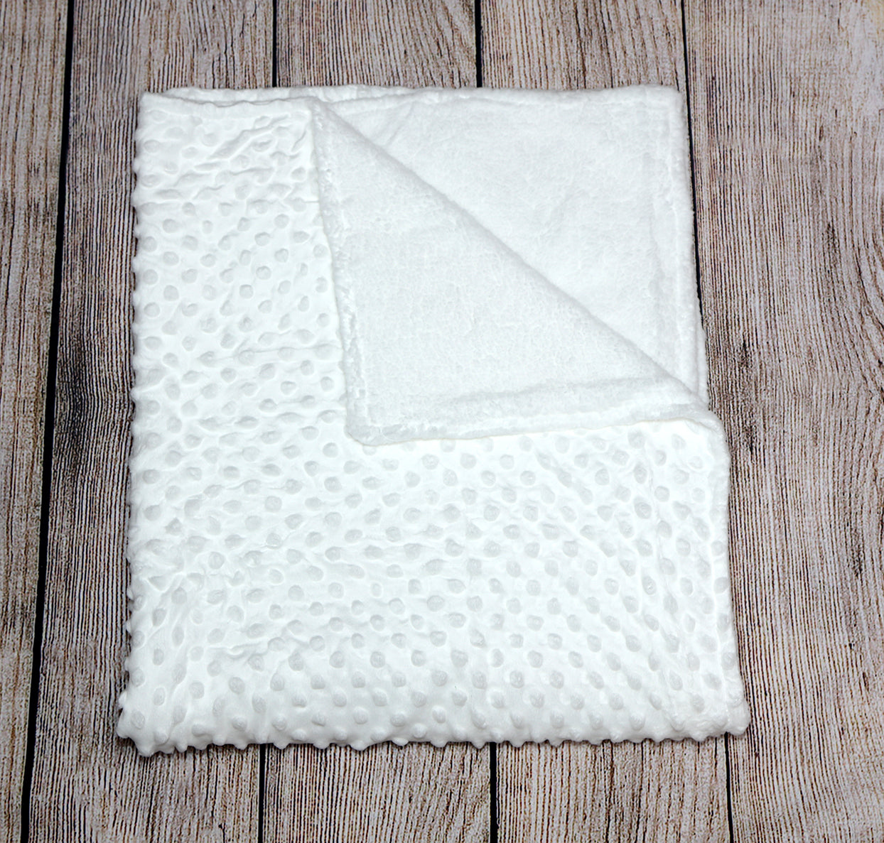 White shop minky blanket