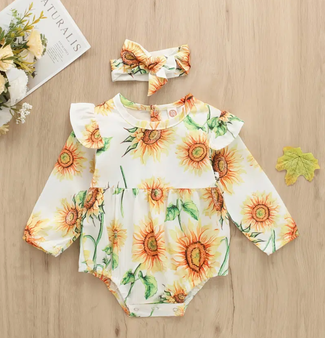 Kendra sunflower romper
