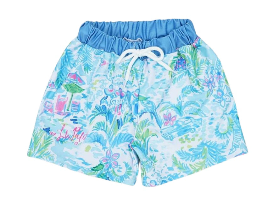 Beach Vibes Boys Swim Trunks