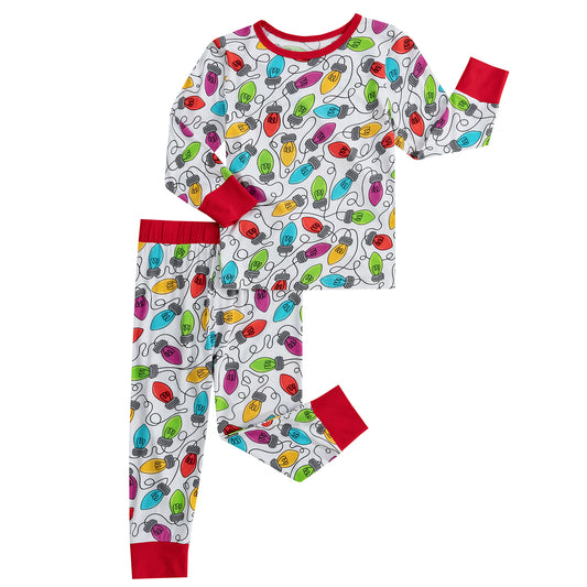 Christmas Lights Bamboo Men's 2 pc Pajamas