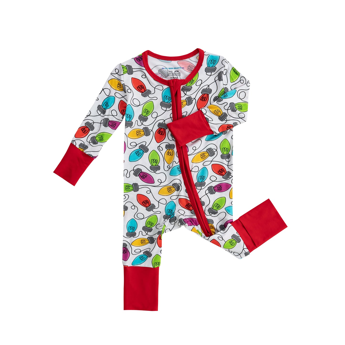 Christmas Lights Bamboo Baby Sleeper