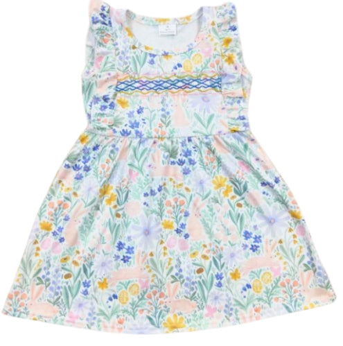 Clarice bunny floral dress