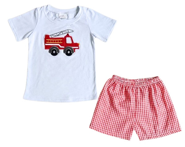 Fire Truck Short set