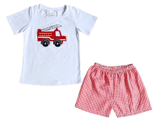Fire Truck Short set