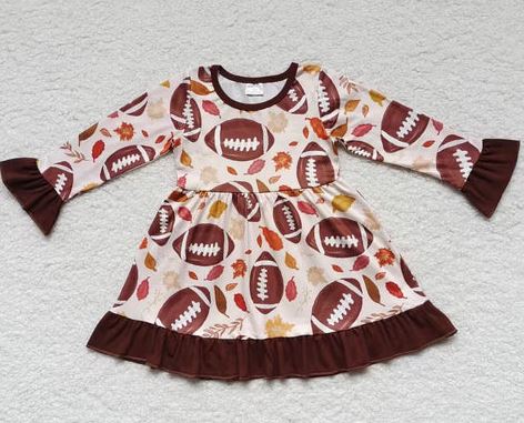 Fall Football Dress with Autumn Colors