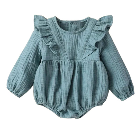 Hadley Long Sleeved Pleated Romper