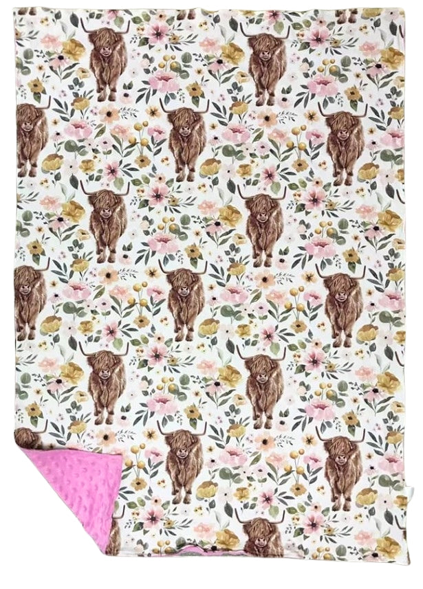 Highland Cow baby Blanket