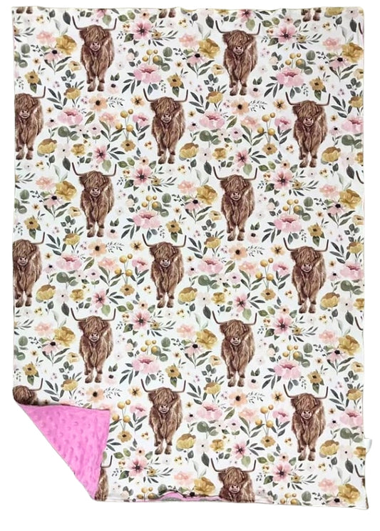 Highland Cow baby Blanket