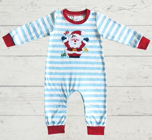 Boys striped Santa Romper