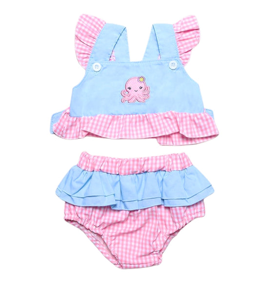 GIrls Octopus 2 pc Bummie Set
