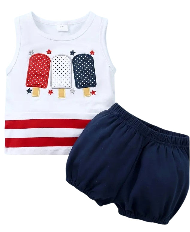 Patriotic Popsicle boys 2 pc
