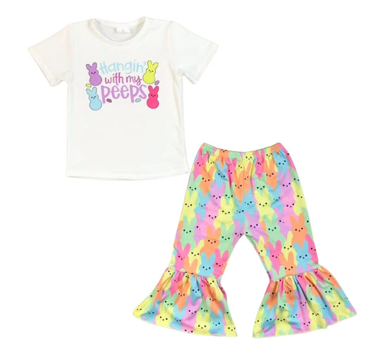 Hanging With My Peeps Girls 2 pc Outfit