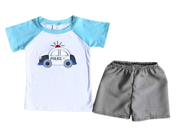 Police Car Short Set