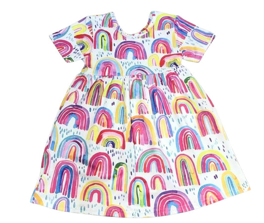 Rainbows A Plenty Girls Dress